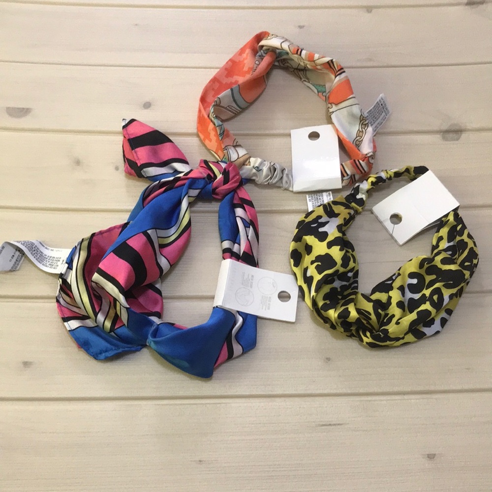 3pcs Head wear and head scarf neck scarf NWT